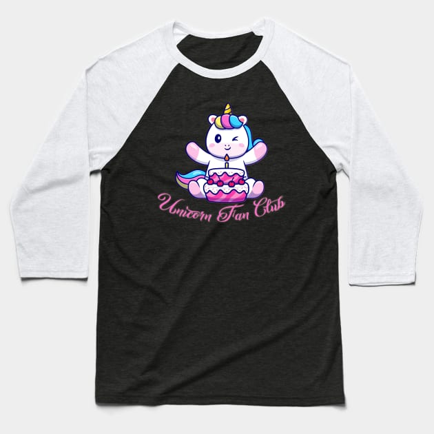 Unicorn Fan Club Baseball T-Shirt by capo_tees